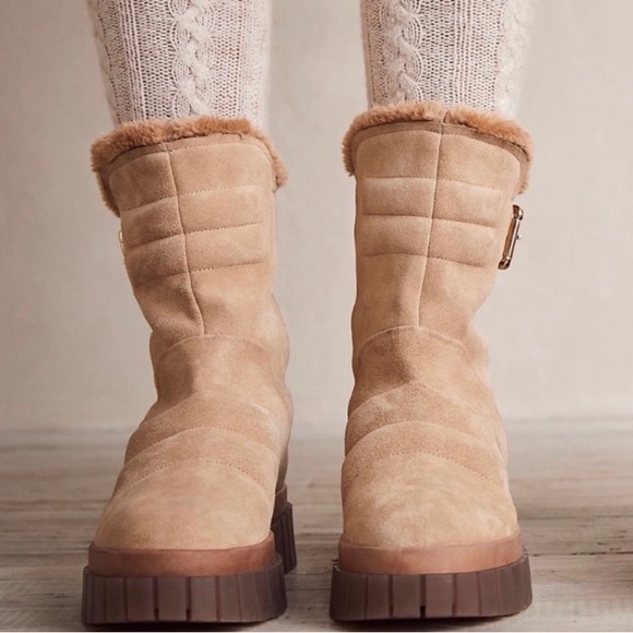 New Free People✨Fable Faux Fur Boot - Grey - Picture 7 of 7